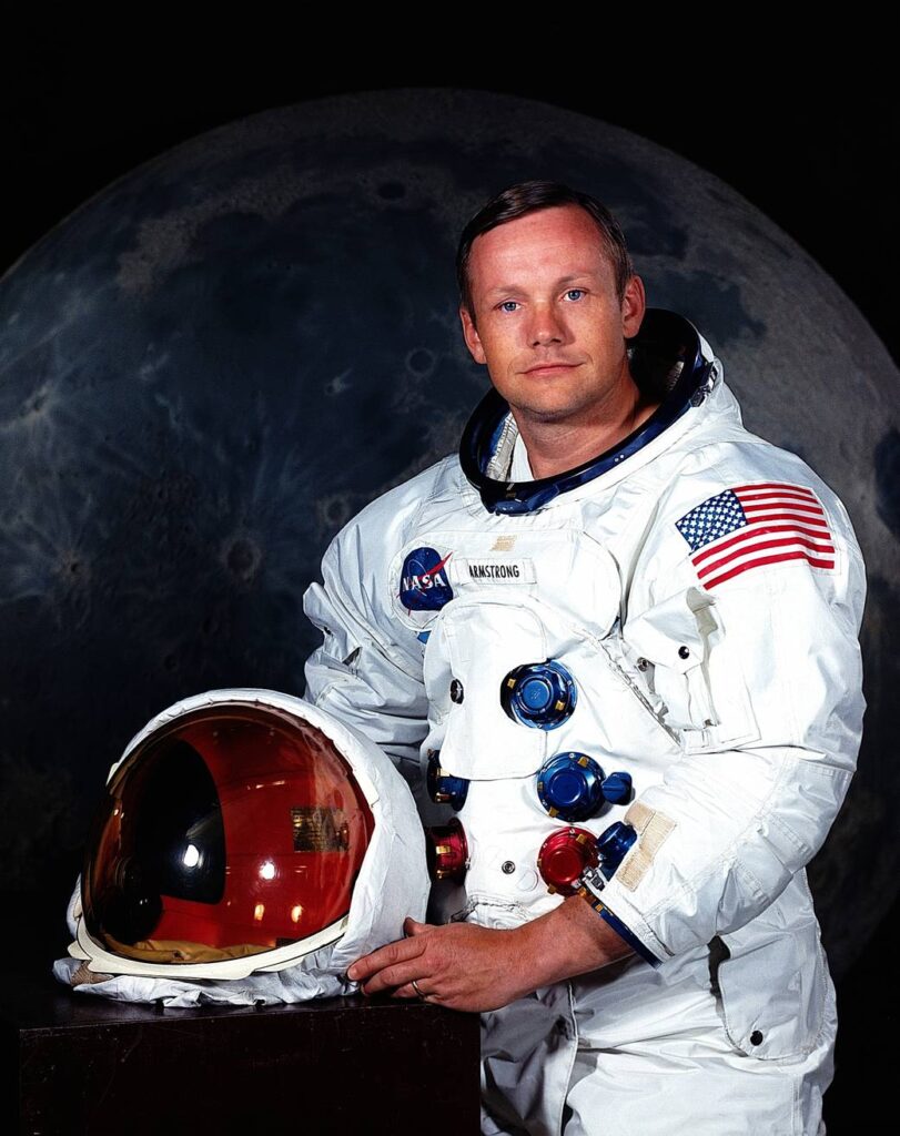 Neil Armstrong in spacesuit