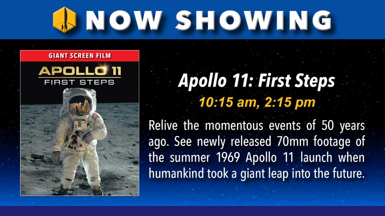 Now Showing: Apollo 11: First Steps - Giant Screen Film