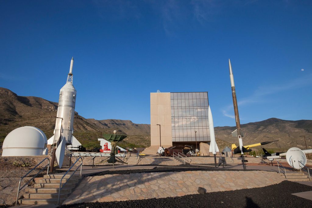 The New Mexico Museum of Space History’s Rocket Park in Alamogordo, NM. Photograph courtesy of Dan Monaghan.