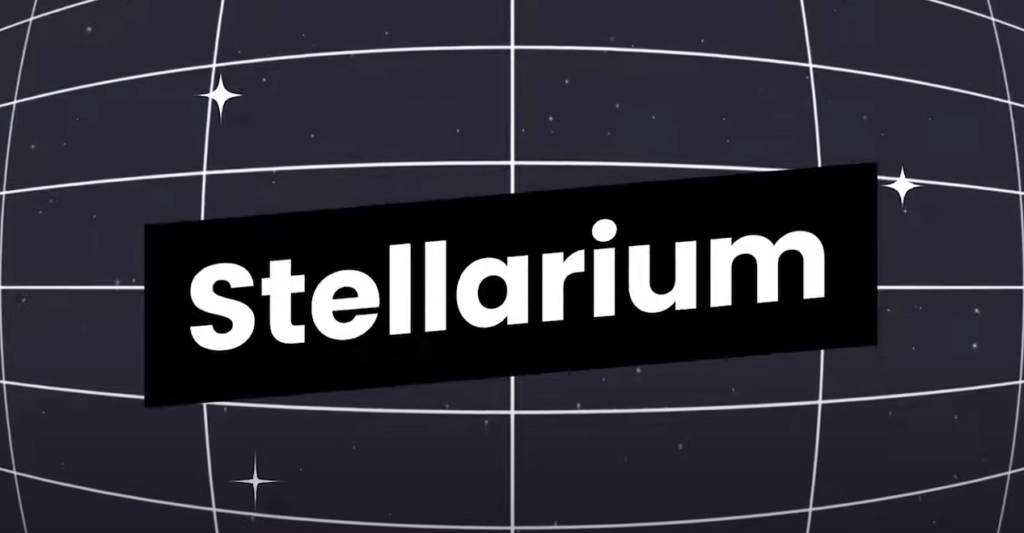 Stellarium: with lines in the background