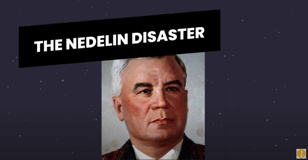 The Nedelin Disaster: with the image of Nedelin