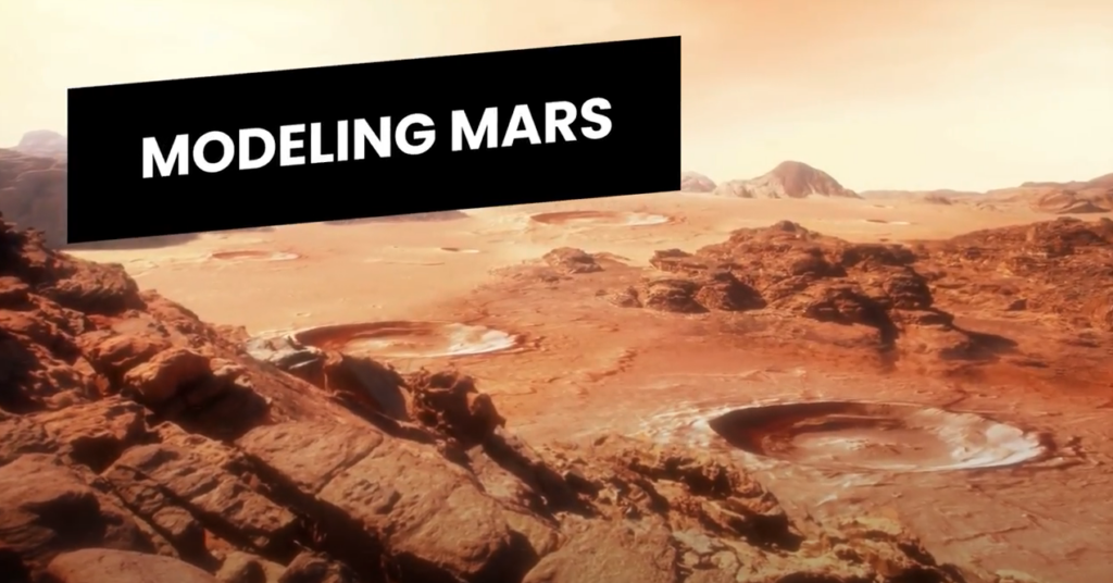 Modeling Mars: with the image being of Mars surface