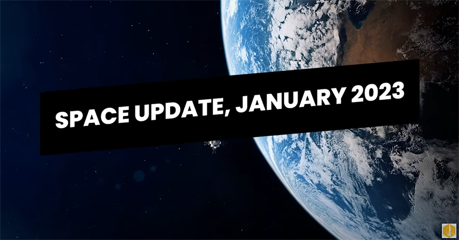 Space Update January 2023: with the image of Earth from Space