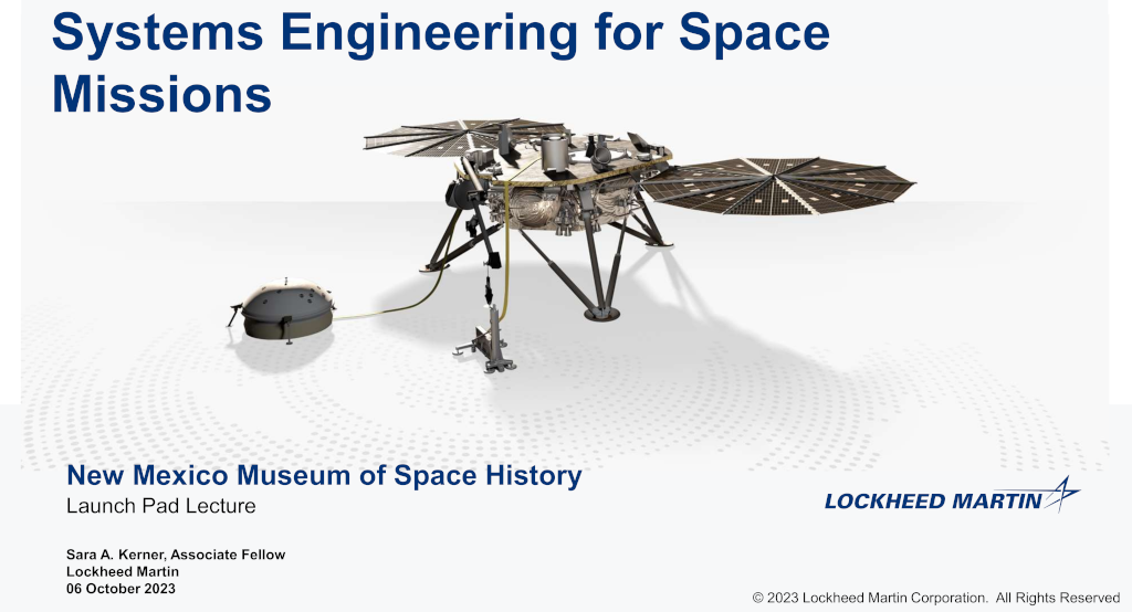 Systems Engineering for Space Missions