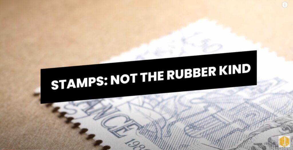 Stamps: Not the Rubber Kind